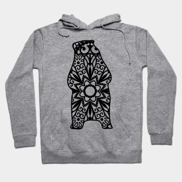 Bear Line Art Hoodie by Hashop